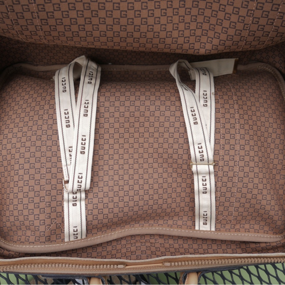 Gucci Vintage 1980s tan beige travel bag - Picture 12 of 16